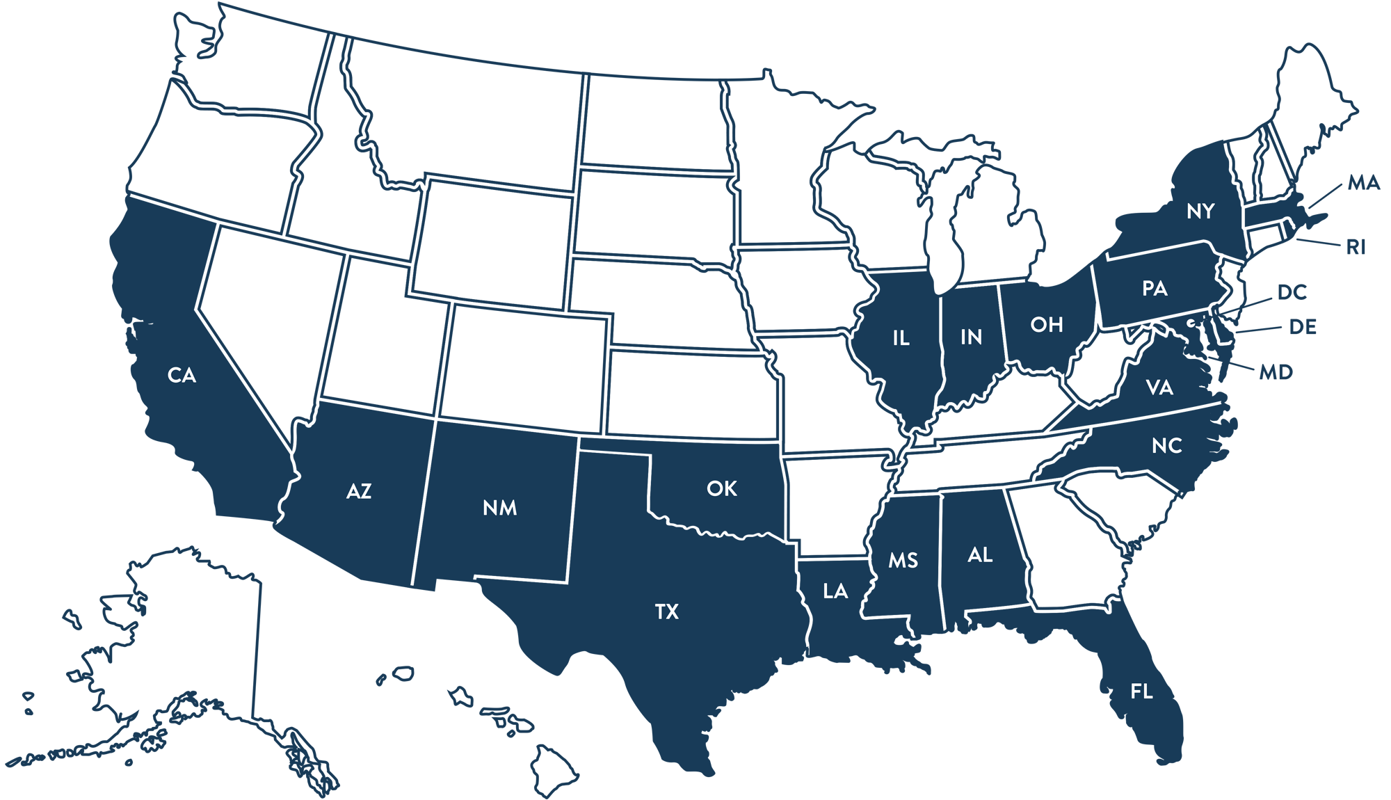 Insurance coverage map Insurance coverage map