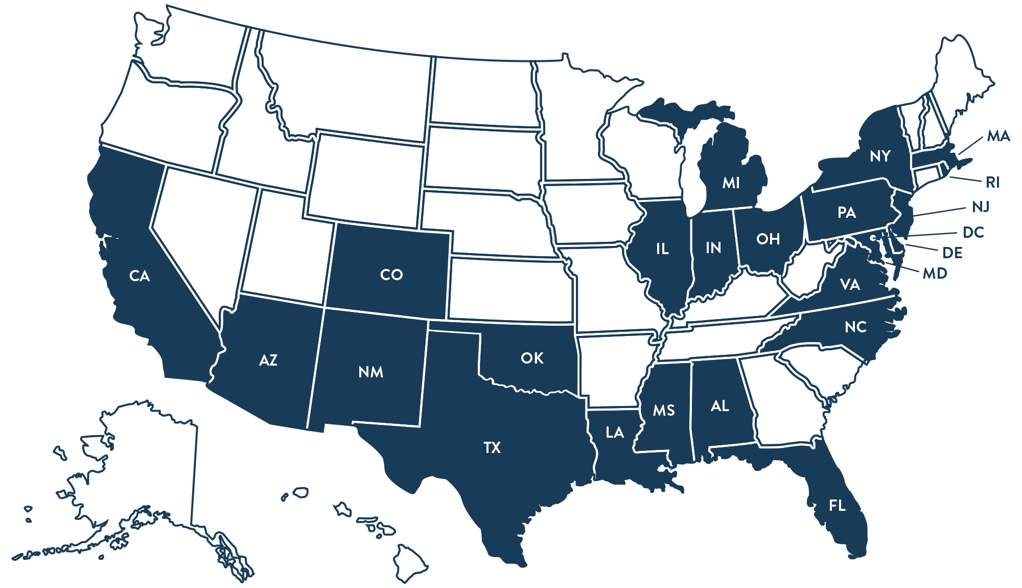 Insurance coverage map Insurance coverage map
